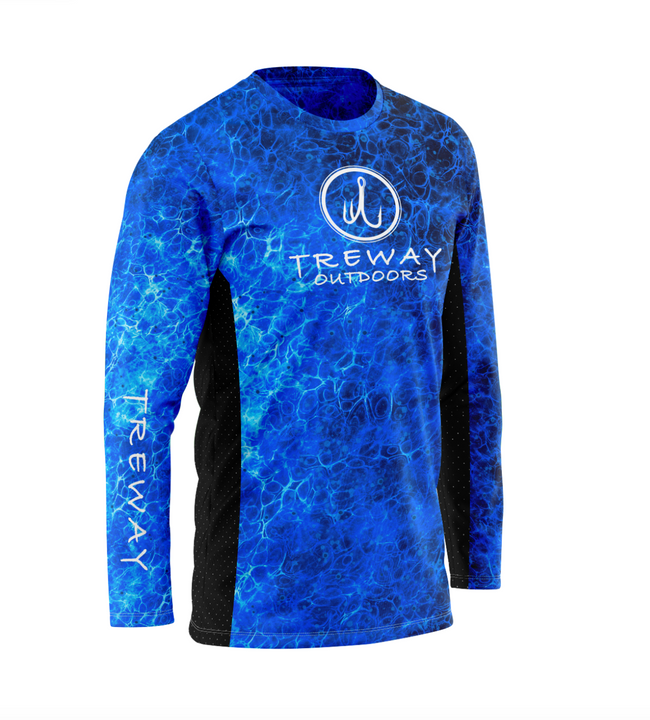 Treway Blue Cell-Tek Performance Long Sleeve + Treway Buff