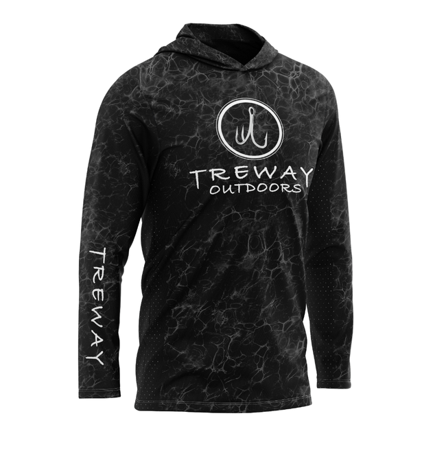 Treway Black Cell-Tek Performance Hooded Long Sleeve + Treway Buff