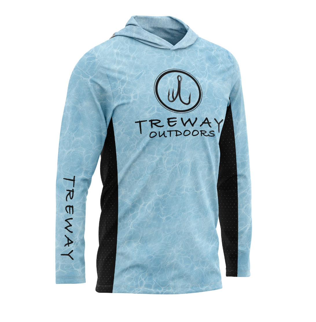 Treway Outdoors Amberjack Sonar Series Hooded Long Sleeve