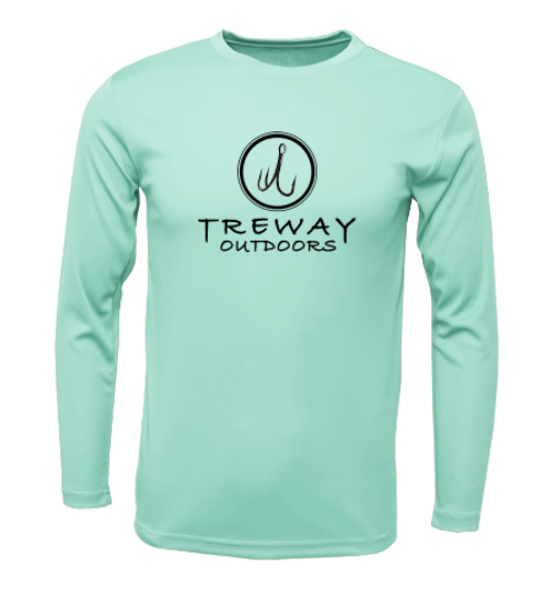 Treway Outdoors Trout NC Flag Performance Long Sleeve