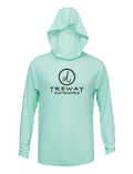 Treway Outdoors Flounder Texas Outline Performance Hooded Long Sleeve