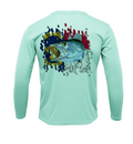 Treway Outdoors Trout NC Flag Performance Long Sleeve