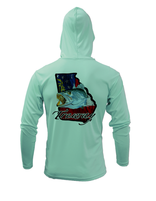 Treway Outdoors Trout Georgia Performance Hooded Long Sleeve