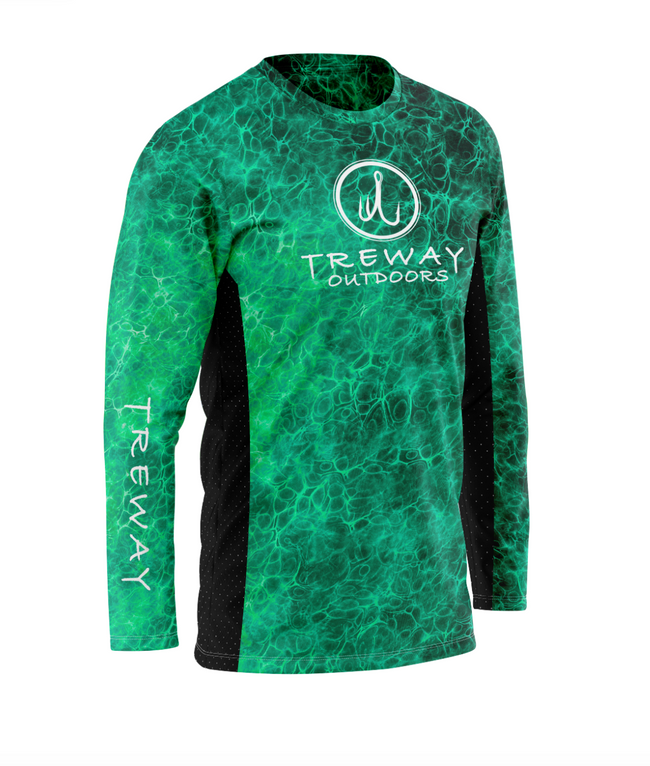 Treway Turquoise Cell-Tek Performance Long Sleeve + Treway Buff